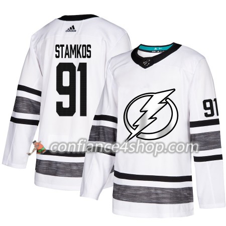Adidas Maillot de Hockey Tampa Bay Lightning Steven Stamkos 91 2019 All-Star Blanc Authentic - Homme
